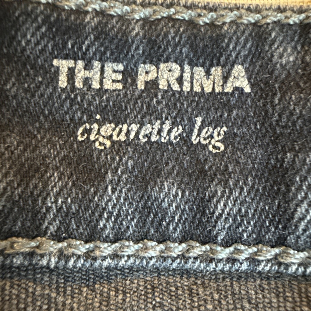 AG Cigarette PRIMA Jeans Deep Indigo Inky Rocker Chic Slim Goth Punk/Grunge Glam - Picture 5 of 7